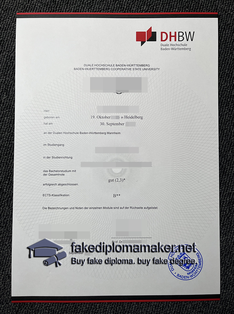 DHBW diploma