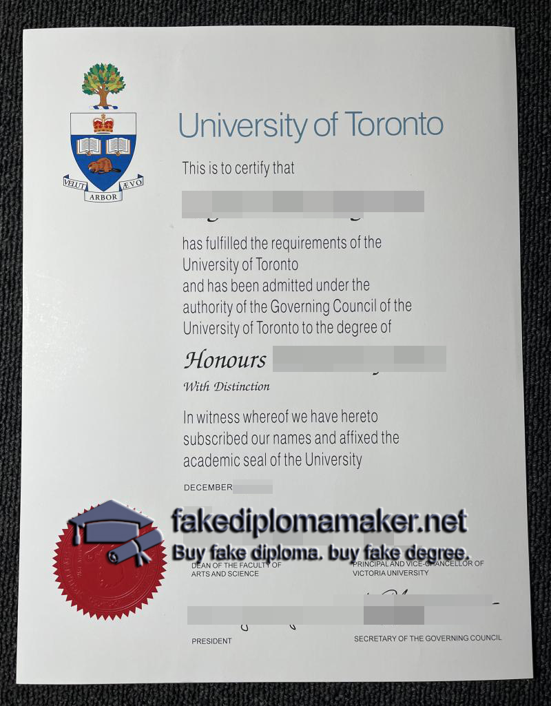 University of Toronto diploma