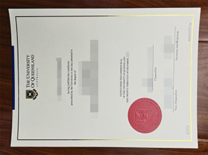 University of Queensland diploma copy