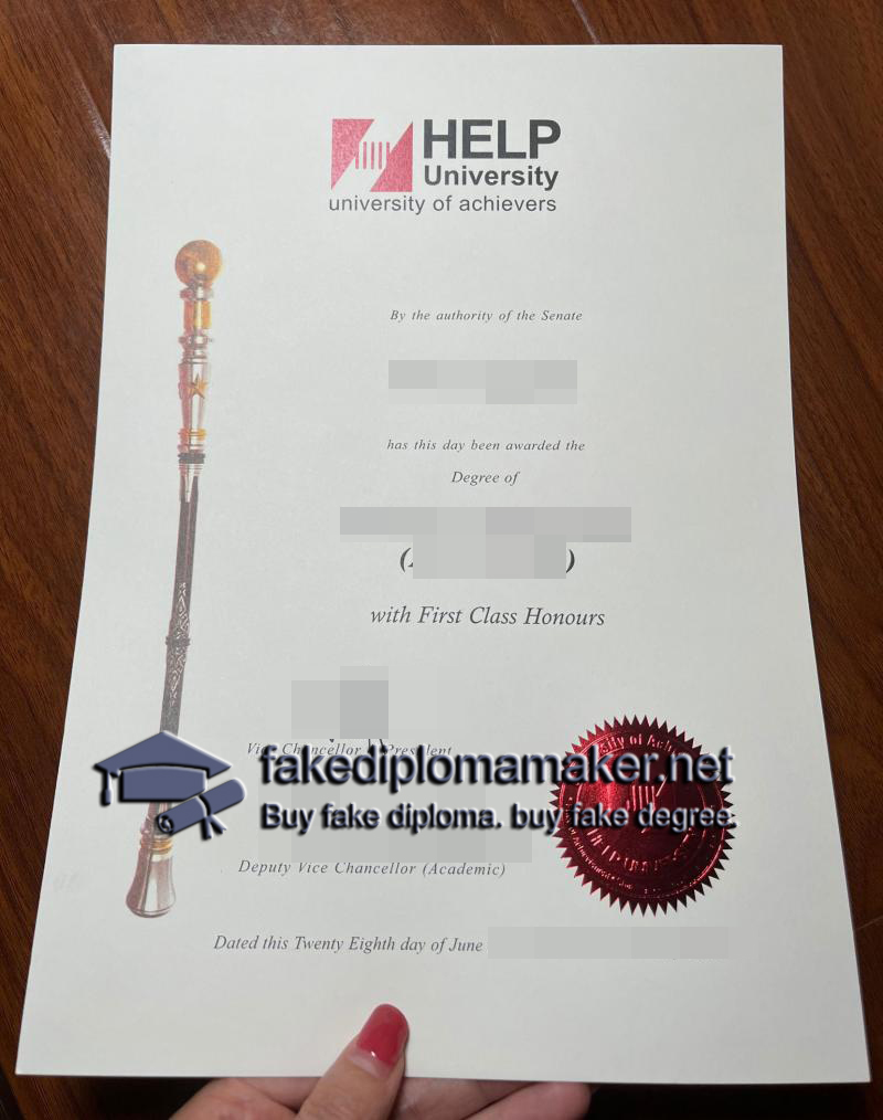 HELP University diploma