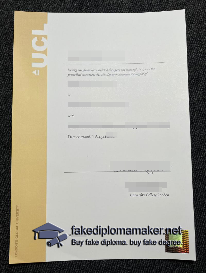University College London diploma