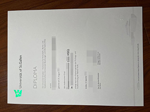 Universität St. Gallen diploma copy