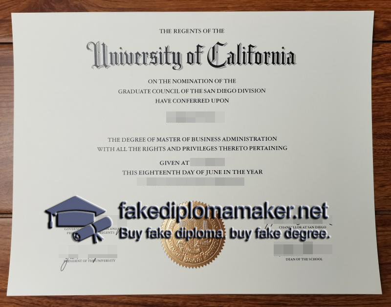 UCSD diploma