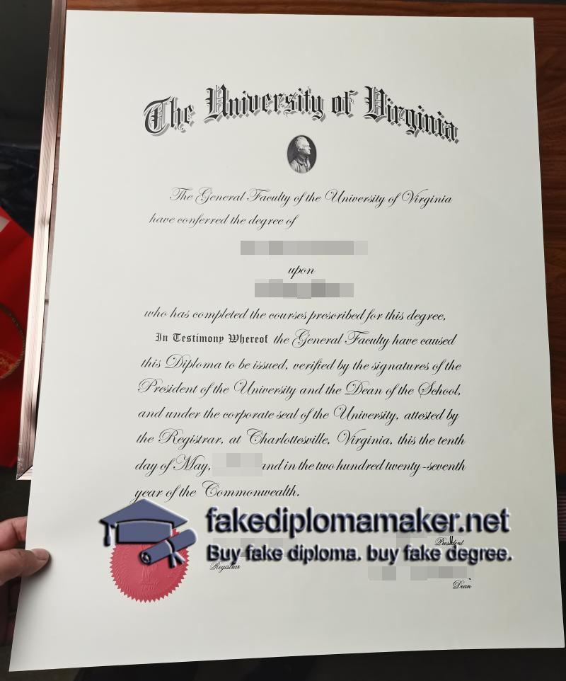 University of Virginia diploma