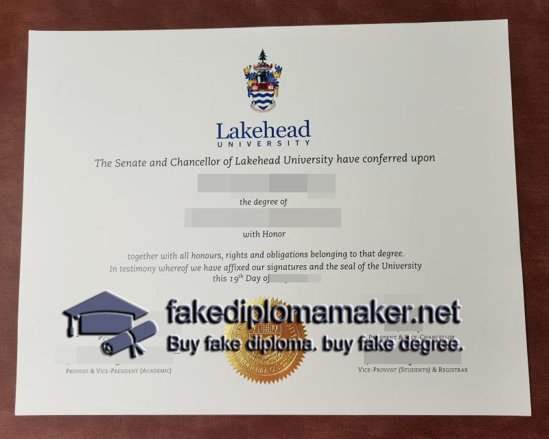 Lakehead University diploma