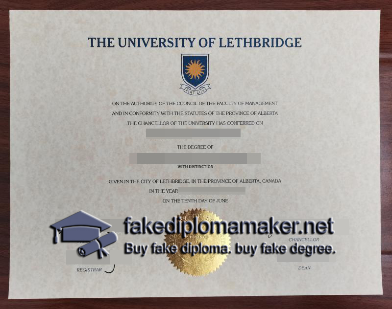 University of Lethbridge diploma