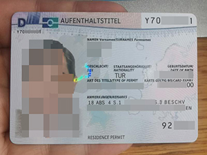 Germany Residence Permit copy