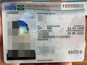Hungary Residence Permit copy