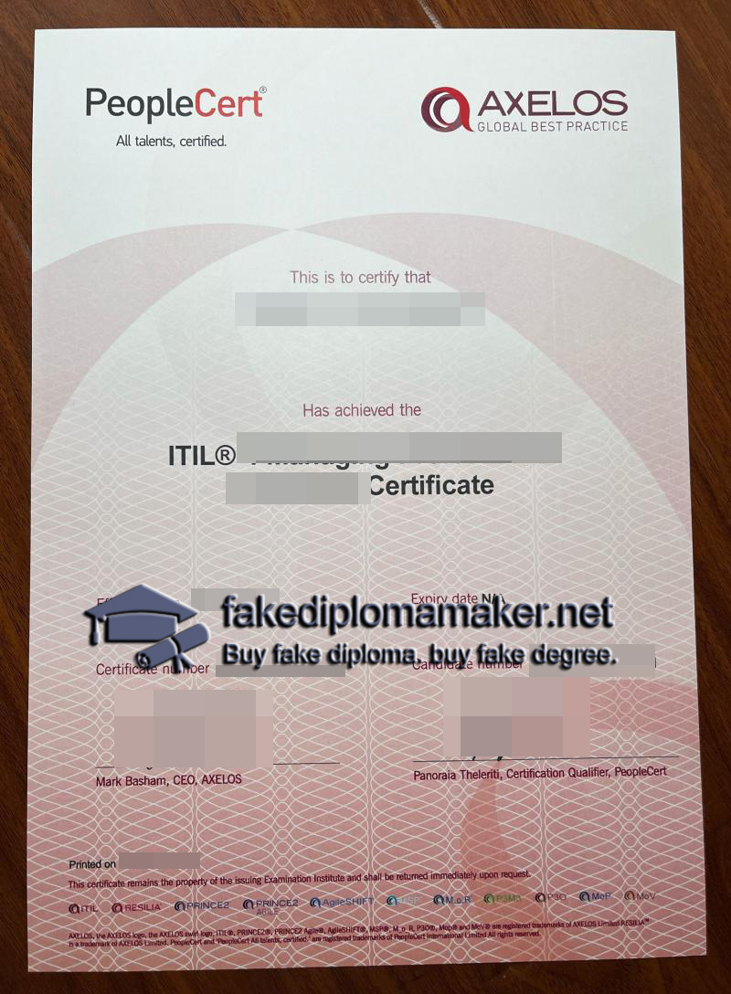 ITIL Certificate