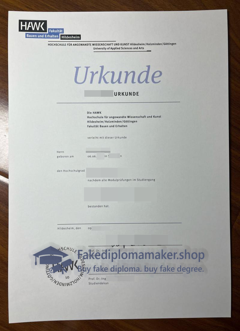 HAWK Urkunde