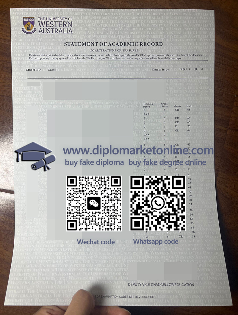 UWA transcript